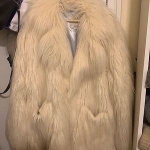 Faux fur coat